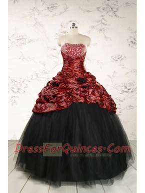 2015 Exclusive Ball Gown Multi-color Leopard Quinceanera Dress