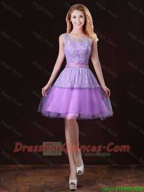 Luxurious Scoop Junior Dresses with Appliques and Belt