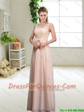 Pretty Laced and Bowknot Prom Dresses with Scoop