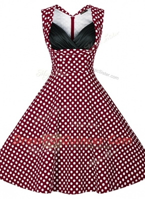 A-line Prom Dress Multi-color Sweetheart Satin Sleeveless Knee Length Backless