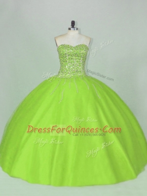 Hot Selling Sleeveless Tulle Lace Up Sweet 16 Dress for Sweet 16 and Quinceanera