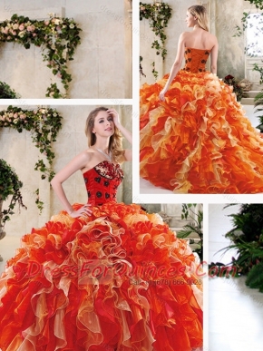 Best Multi Color Quinceanera Gowns with Beading and Ruffles