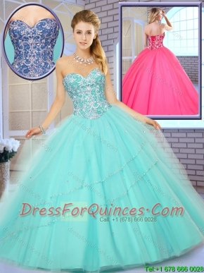 New Style Floor Length Quinceanera Gowns with Beading