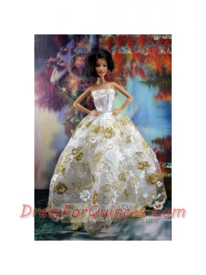 Lace Sweet White Princess Dress For Barbie Doll Dress