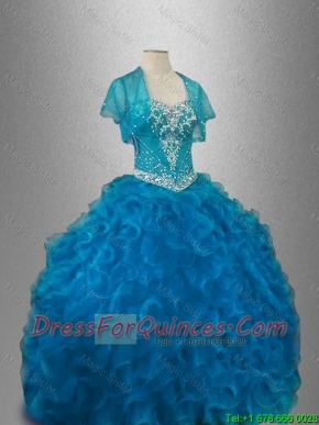 Beautiful Organza Sweet 16 Dresses with Beading and Ruffles