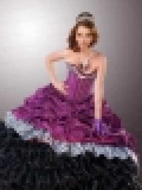 2015 Inexpensive Multi-color Quinceanera Dresses with Ruffles and Pick-ups