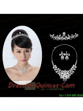 Gorgeous Alloy With Rhinestone Ladies' Jewelry Sets