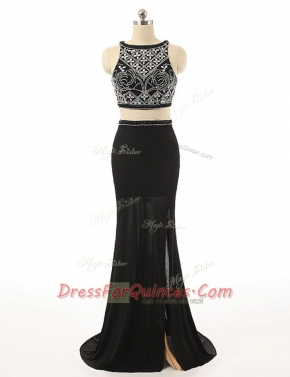 Most Popular With Train Black Bateau Sleeveless Sweep Train Zipper