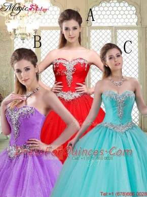 Elegant Sweetheart Brush Train Quinceanera Dresses with Beading