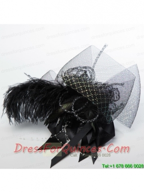 Gorgeous Feather Lace and Imitation Pearls Hair Ornament