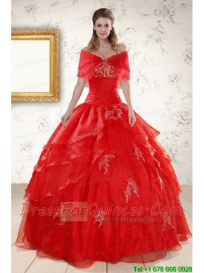 New Style Strapless Quinceanera Dresses with Appliques