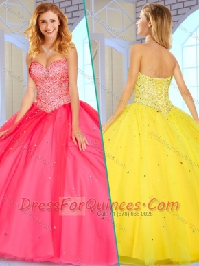 Super Hot Sweetheart Ball Gown Sweet 16 Gowns with Beading