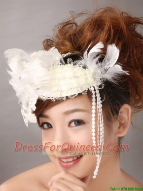 White Feather Wedding and Outdoor Lace Women’ s Fascinators