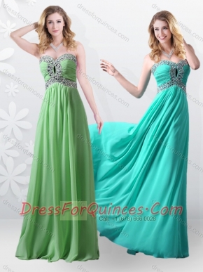2016 Beautiful Empire Sweetheart Beading Prom Dresses