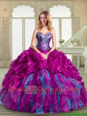 Popular Sweetheart Quinceanera Dresses with Pick Ups and Ruffles