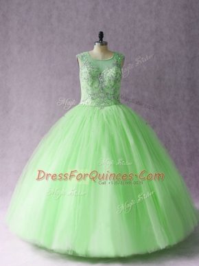 Lovely Sweet 16 Dresses Sweet 16 and Quinceanera with Beading Sweetheart Sleeveless Lace Up