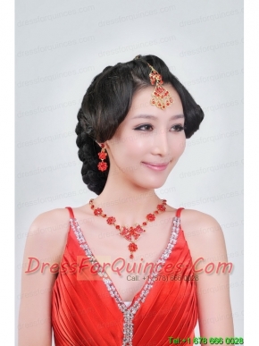 Alloy With Clear Rhinestone Ladies' Jewelry Sets