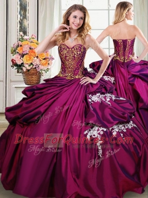 Suitable Sleeveless Beading and Appliques and Pick Ups Lace Up Quinceanera Dresses