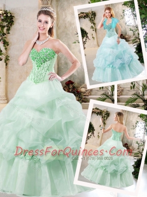 Best A Line Quinceanera Dresses with Hand Made Flowers