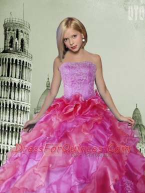 Brand New Ball Gown Little Girl Pageant Dresses Beading and Ruffles Floor-length