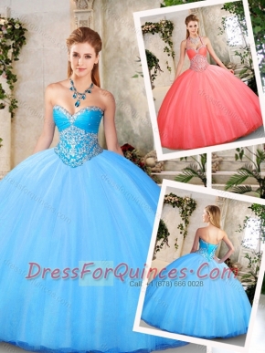 2016 New Styles Ball Gown Quinceanera Dresses with Beading