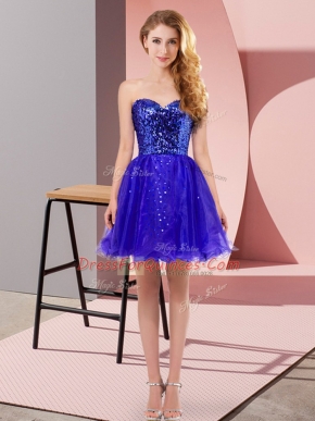 On Sale Tulle Sleeveless Mini Length Prom Gown and Sequins