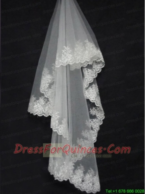 Lace Decorate The Bridal Veil On Sale
