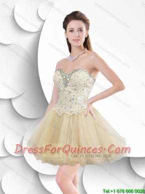 Popular A Line Prom Dresses with Beading and Appliques