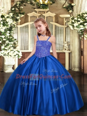 Sleeveless Beading Lace Up Pageant Dresses