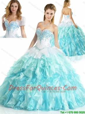 Classical Multi Color Quinceanera Gowns with Appliques and Beading
