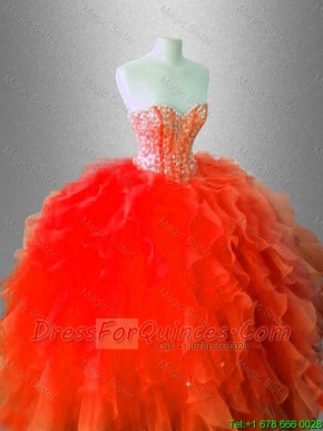 Fall Beautiful Sweetheart Quinceanera Gowns with Beading