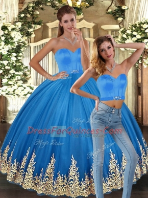 Dramatic Tulle Sleeveless Floor Length 15th Birthday Dress and Embroidery