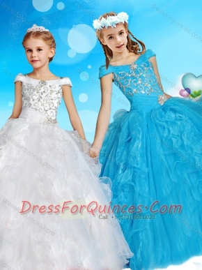 Exquisite Off the Shoulder Mini Quinceanera Dress with Cap Sleeves