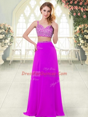 Stunning Sleeveless Beading Zipper Prom Evening Gown