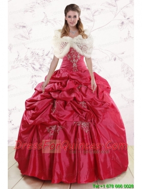 New Style Strapless Appliques Quinceanera Dresses