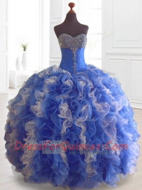 Beautiful  Beading and Ruffles Multi Color Quinceanera Dresses