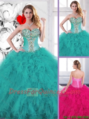 Popular Beading Quinceanera Dresses with Ruffles for 2016