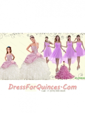 Strapless Beading Multi Color Quinceanera Dress and Ruching Short Prom Dresses and Beading Multi Color Little Girl Dress