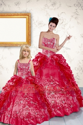 Customized Sleeveless Lace Up Floor Length Beading and Embroidery and Pick Ups Quinceanera Gown
