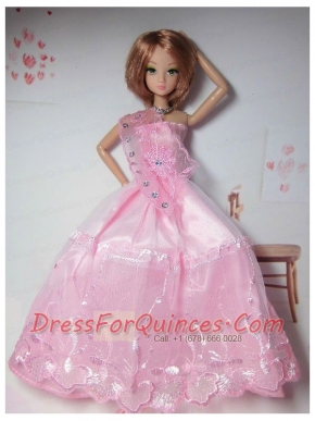 New Arrival Red Dress with Tulle Made to Fit the Barbie Doll