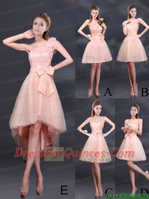 2015 Lace Up Organza Christmas Party Dress with A Line