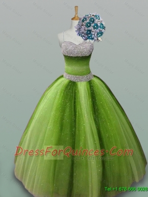2015 Puffy Most Popular Quinceanera Dresses with Spaghetti Straps