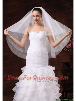 Three-tier Tulle Fingertip Wedding Veil
