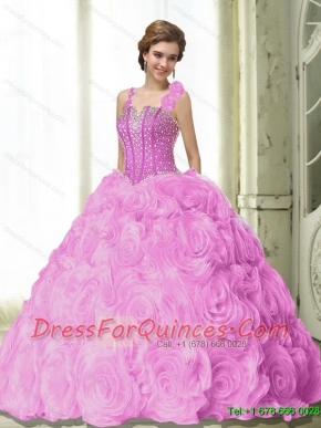 New Style Beading Quinceanera Dresses in Fuchsia