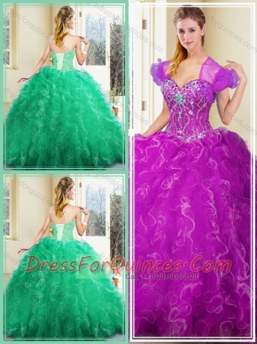 Pretty Ball Gown Quinceanera Dresses with Ruffles for Fall