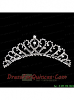 Dazzling Rhinestone Sweetheart Bridal Tiara