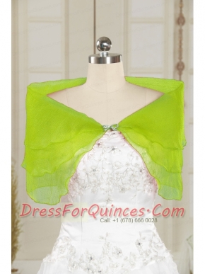 2015 Olive Green New Style Beading Shawls
