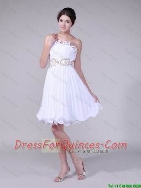 2016 Lovely Empire Strapless Beaded Prom Dresses for Holiday