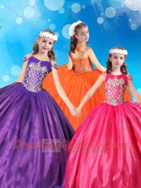 Best Beaded Bodice Tulle Mini Quinceanera Dress with Off the Shoulder