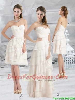 New Style Empire Sweetheart 2015 Ruching Christmas Party Dress
